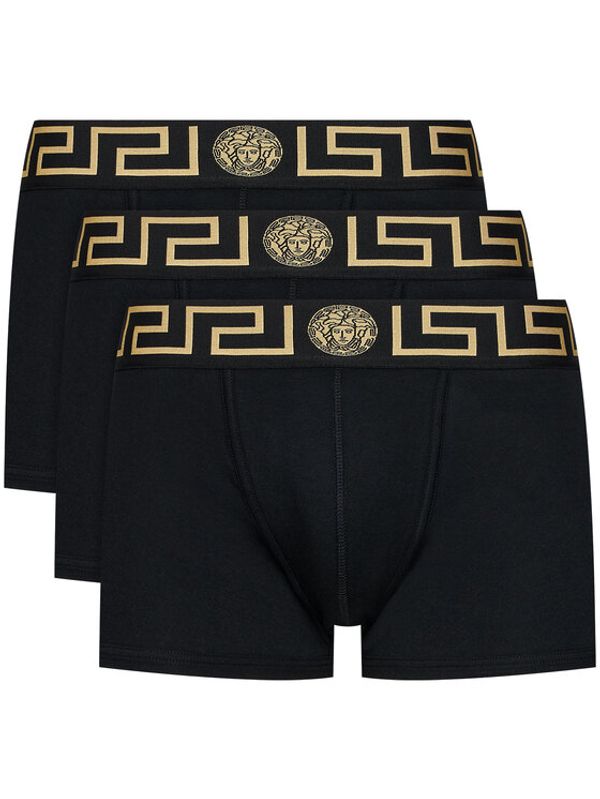 Versace Versace Set od 3 para bokserica Greca AU10326 Crna