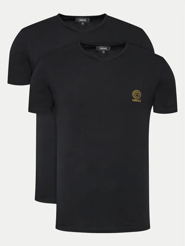 Versace Versace Set t-shirt majica﻿ AU10193 Crna Slim Fit