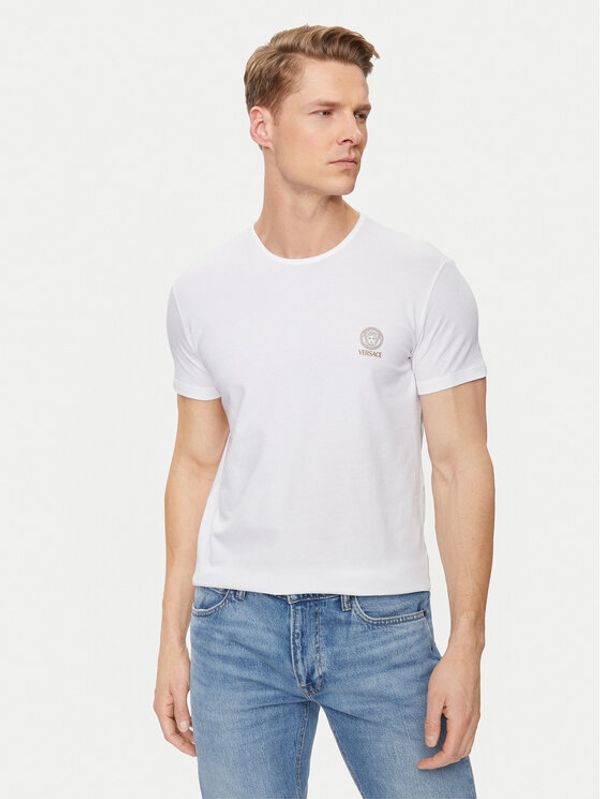 Versace Versace T-shirt Medusa AUU01005 Bijela Slim Fit