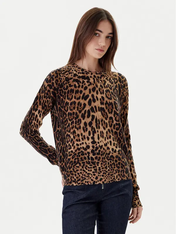 ViCOLO ViCOLO Džemper 22061F Smeđa Regular Fit