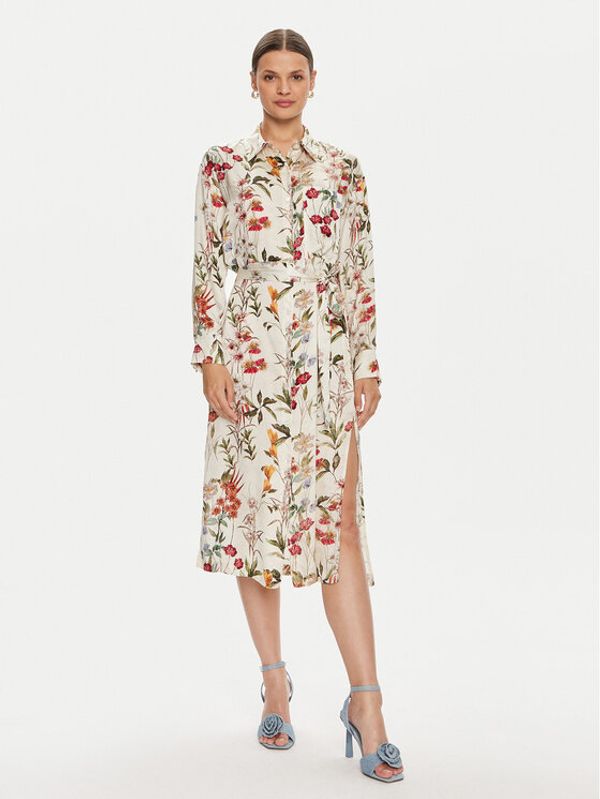 ViCOLO ViCOLO Haljina košulja TB2135 Bež Regular Fit