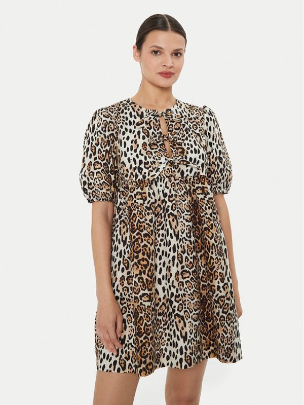 ViCOLO ViCOLO Haljina za svaki dan TB2886 Smeđa Regular Fit