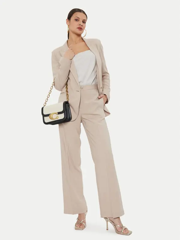 ViCOLO ViCOLO Hlače TB1562 Bež Relaxed Fit