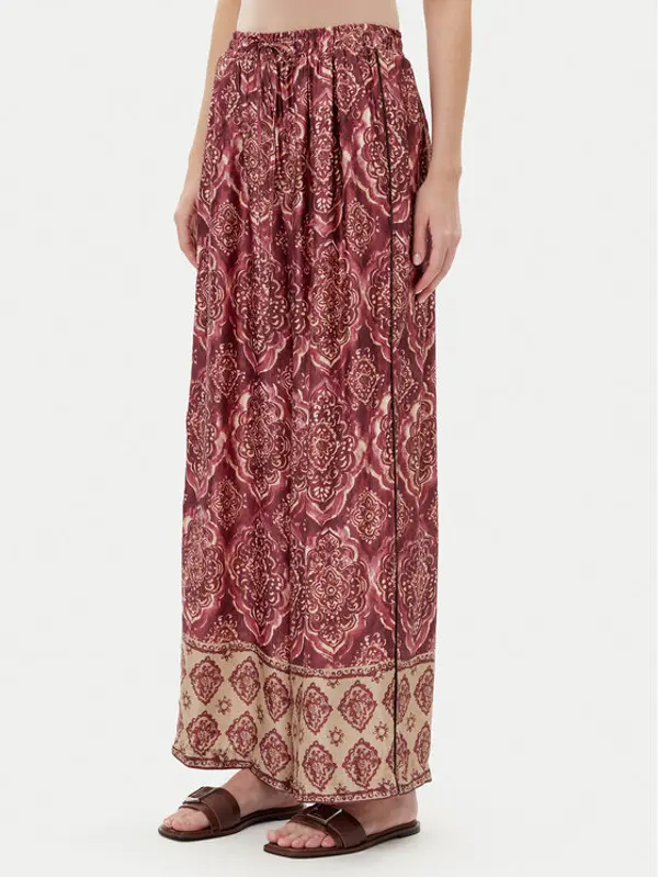 ViCOLO ViCOLO Hlače TD0666 Tamnocrvena Relaxed Fit
