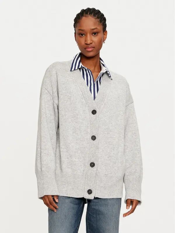 ViCOLO ViCOLO Kardigan 55007S Siva Regular Fit