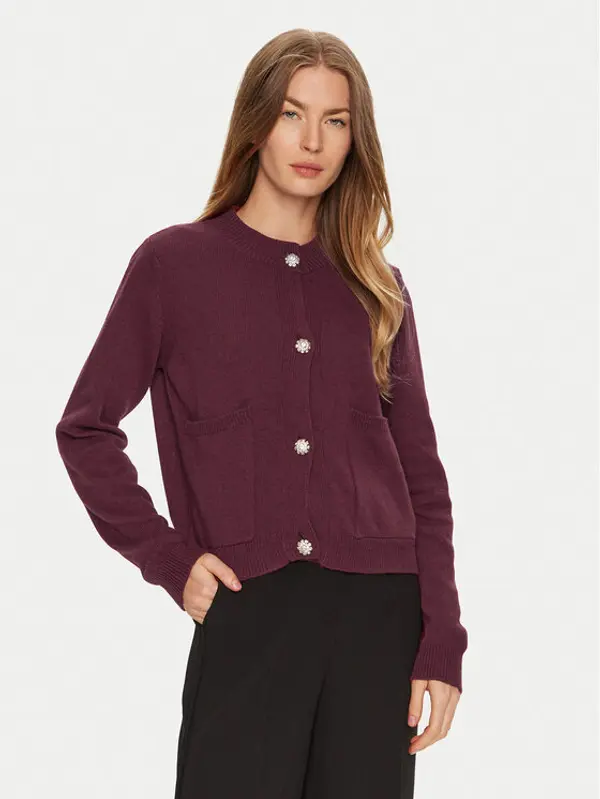 ViCOLO ViCOLO Kardigan 77100S Tamnocrvena Regular Fit