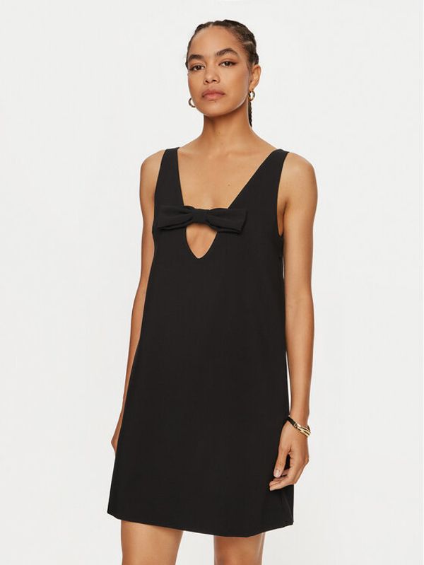 ViCOLO ViCOLO Koktel haljina TS0075 Crna Regular Fit