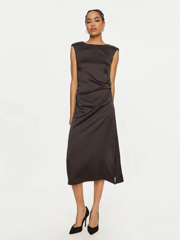 ViCOLO ViCOLO Koktel haljina TS0252 Crna Slim Fit