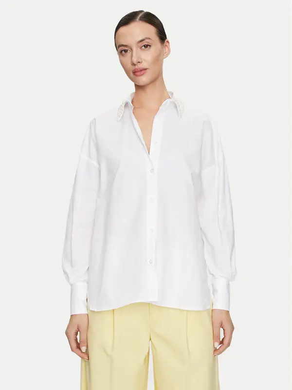 ViCOLO ViCOLO Košulja RB0068 Bijela Relaxed Fit
