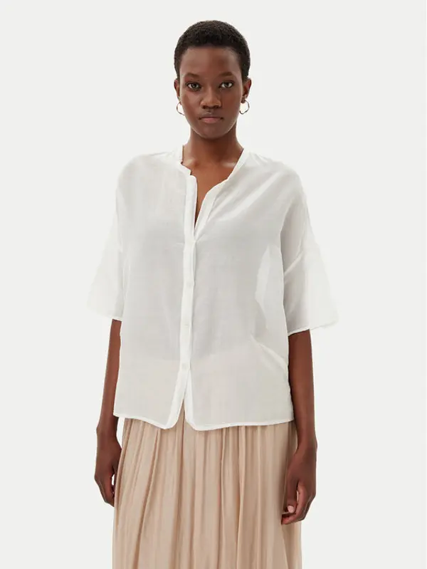 ViCOLO ViCOLO Košulja TD0648 Bijela Loose Fit