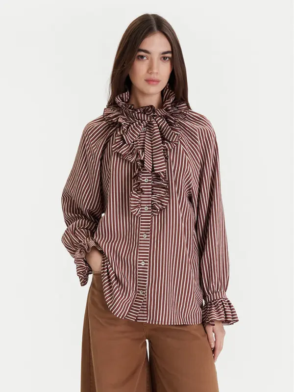 ViCOLO ViCOLO Košulja TF0287 Smeđa Regular Fit