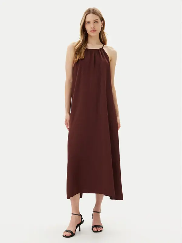 ViCOLO ViCOLO Ljetna haljina Abito TD0757 Smeđa Regular Fit