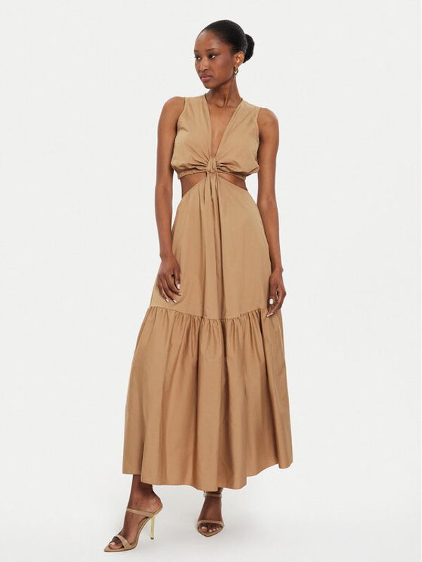 ViCOLO ViCOLO Ljetna haljina TB2502 Bež Regular Fit