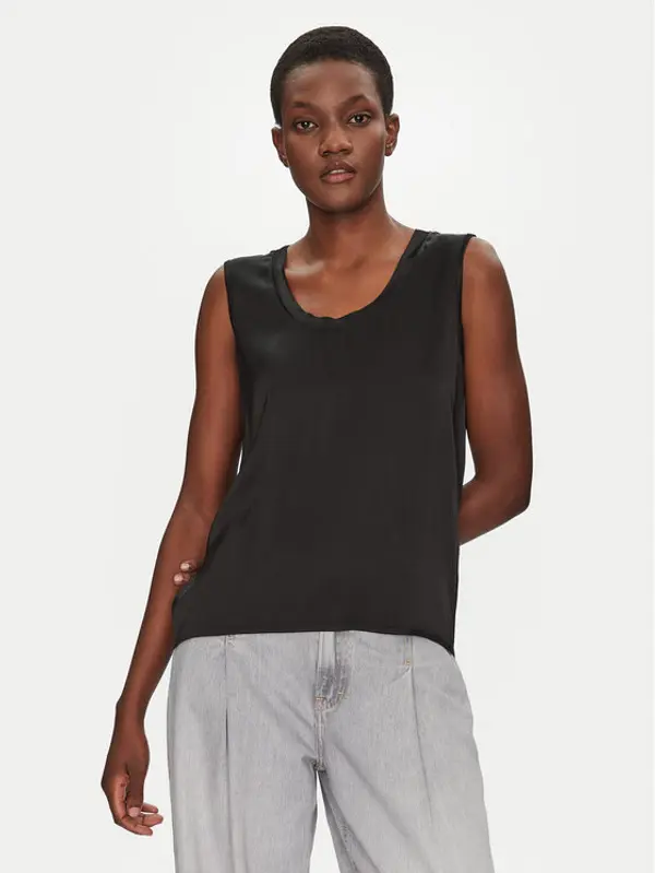 ViCOLO ViCOLO Majica TD0006 Crna Relaxed Fit