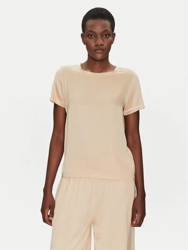 ViCOLO ViCOLO Majica TD0007 Bež Relaxed Fit