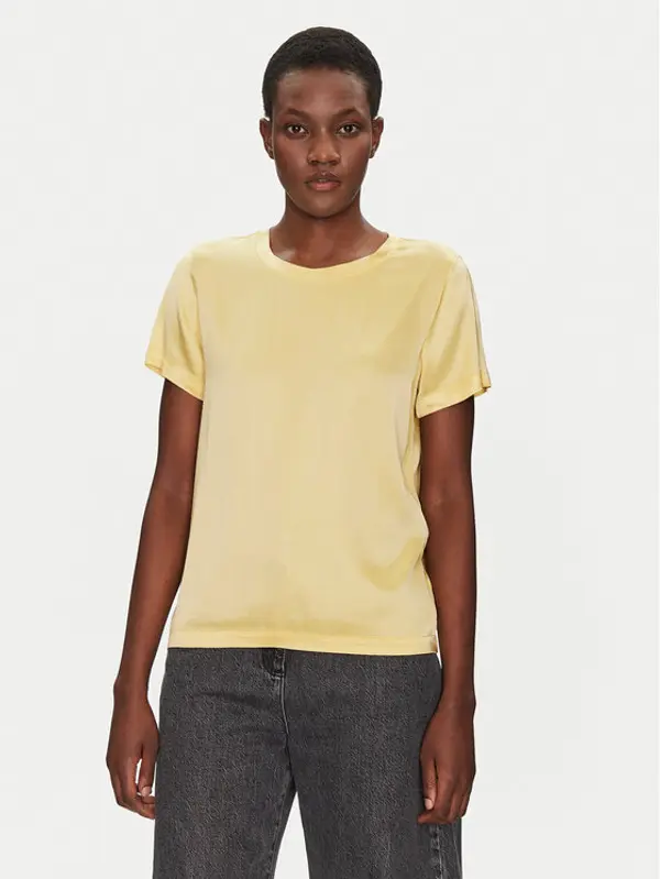 ViCOLO ViCOLO Majica TD0007 Žuta Relaxed Fit