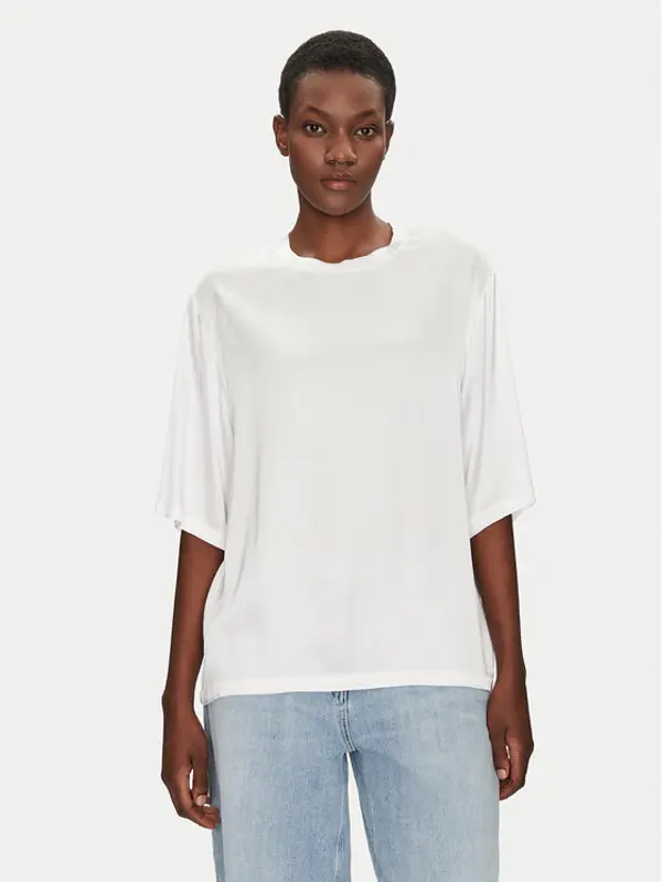 ViCOLO ViCOLO Majica TD0013 Bijela Relaxed Fit