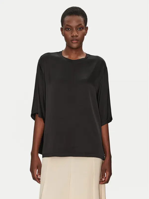 ViCOLO ViCOLO Majica TD0013 Crna Relaxed Fit