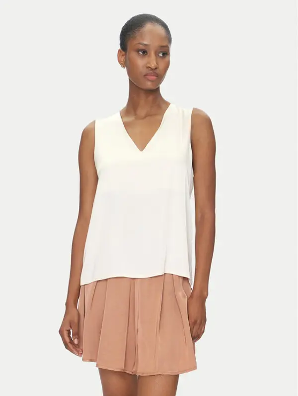 ViCOLO ViCOLO Majica TD0765 Écru Regular Fit
