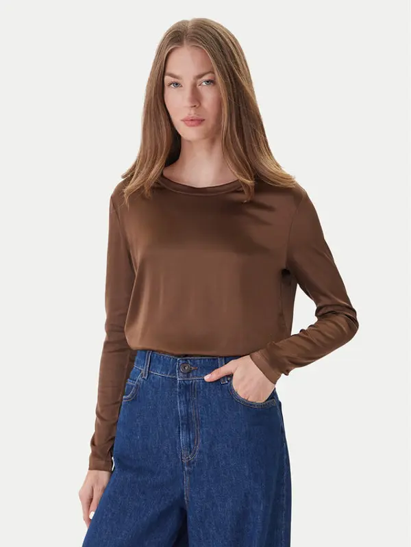 ViCOLO ViCOLO Majica TF0244 Smeđa Regular Fit