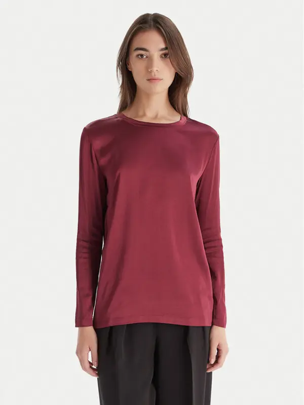 ViCOLO ViCOLO Majica TF0244 Tamnocrvena Regular Fit