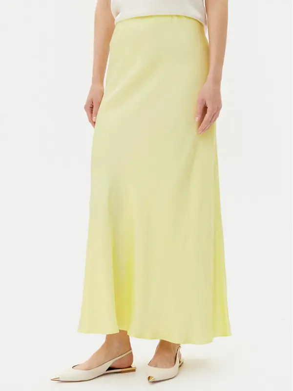 ViCOLO ViCOLO Maxi suknja Gonna TD0472 Žuta Slim Fit
