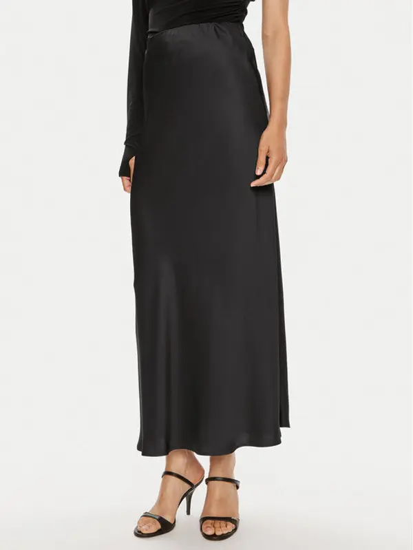 ViCOLO ViCOLO Maxi suknja TB0342 Crna Regular Fit