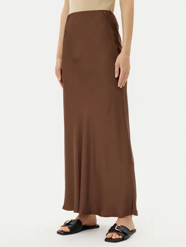 ViCOLO ViCOLO Maxi suknja TD0472 Smeđa Slim Fit