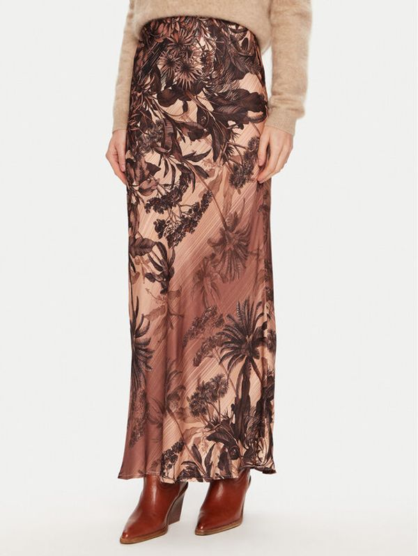 ViCOLO ViCOLO Maxi suknja TS0563 Smeđa Regular Fit