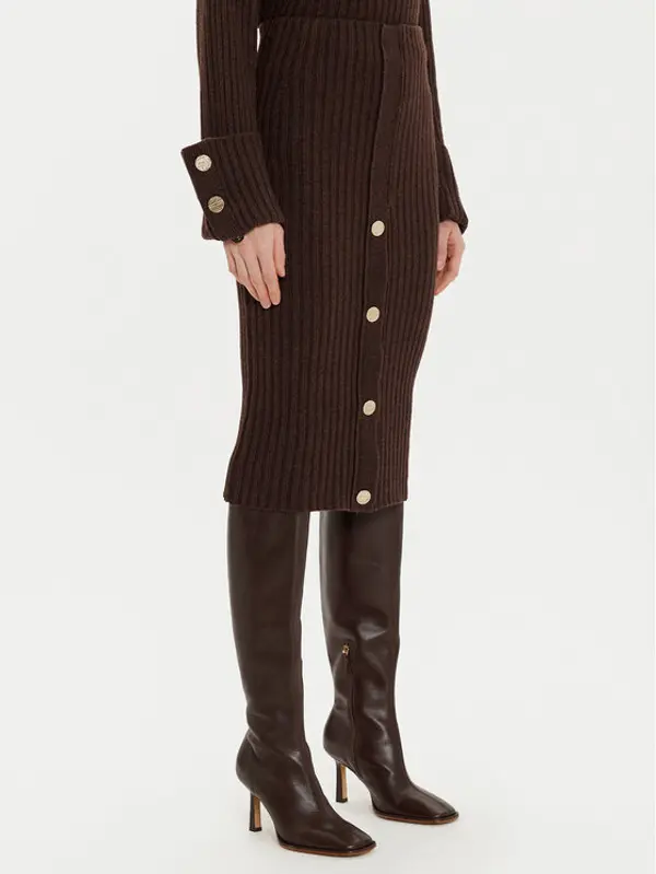 ViCOLO ViCOLO Midi suknja 55017S Smeđa Regular Fit
