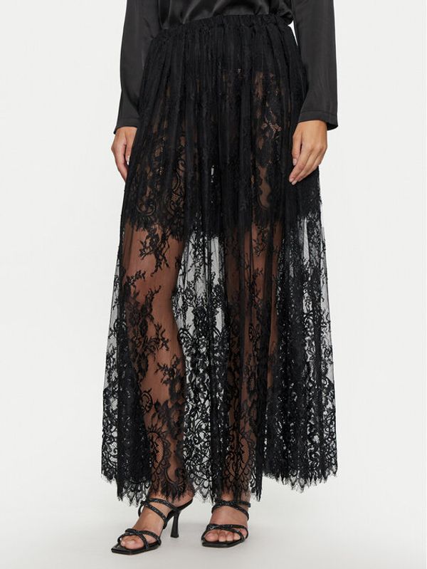 ViCOLO ViCOLO Midi suknja TS0227 Crna Regular Fit