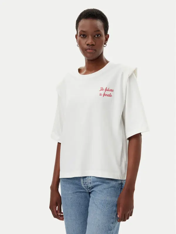 ViCOLO ViCOLO T-shirt RD0013 Bijela Regular Fit