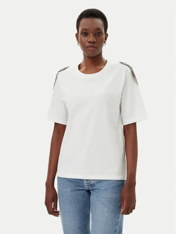ViCOLO ViCOLO T-shirt RD0015 Bijela Regular Fit