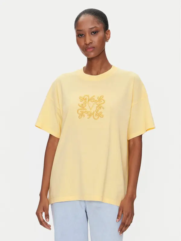 ViCOLO ViCOLO T-shirt RD0119 Žuta Regular Fit