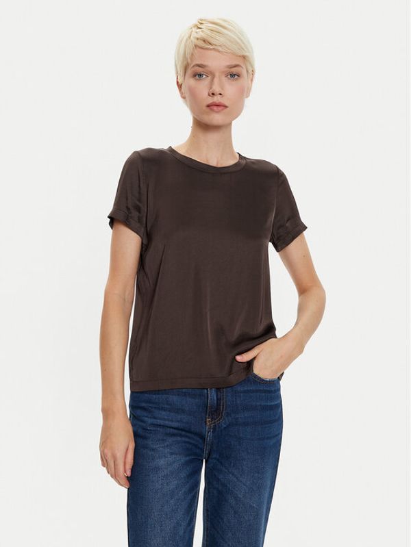 ViCOLO ViCOLO T-shirt TS0201 Smeđa Regular Fit