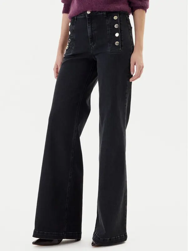 ViCOLO ViCOLO Traperice DF5078 Crna Wide Leg