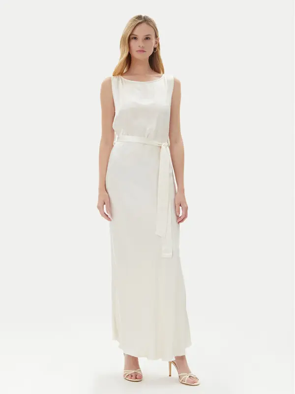 ViCOLO ViCOLO Večernja haljina TD0766 Écru Regular Fit