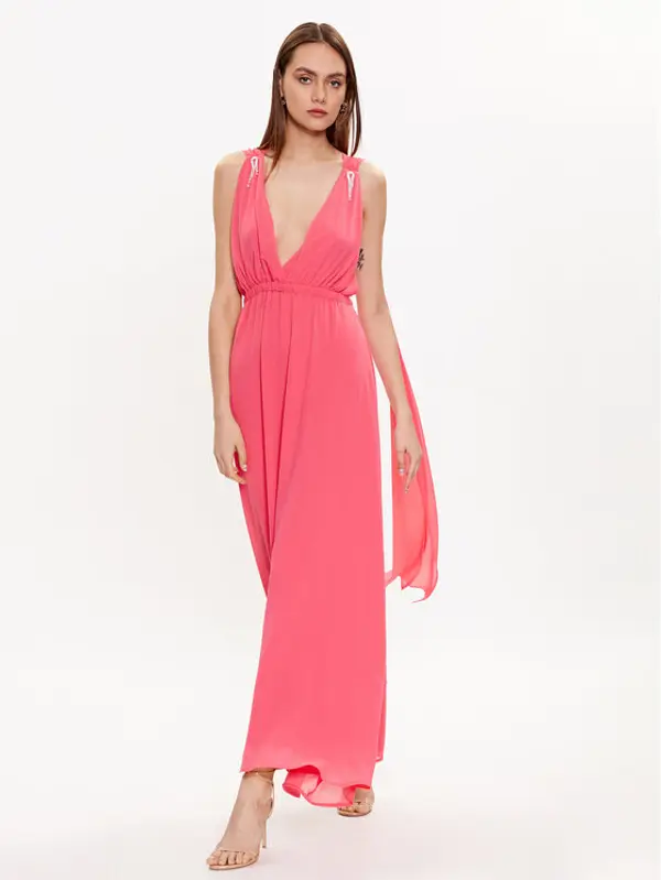 ViCOLO ViCOLO Večernja haljina TE0028 Ružičasta Regular Fit