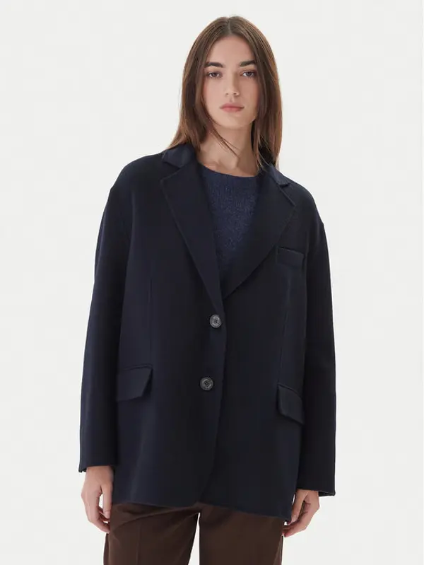 ViCOLO ViCOLO Vuneni kaput TF0005 Tamnoplava Regular Fit