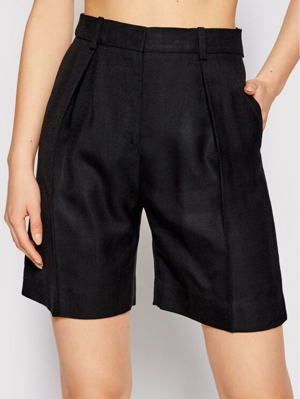 Victoria Victoria Beckham Victoria Victoria Beckham Bermude Basket Weave 2221WSR002699B Crna Regular Fit