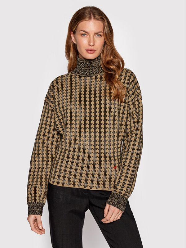 Victoria Victoria Beckham Victoria Victoria Beckham Dolčevita 1322KTP003783A Smeđa Regular Fit