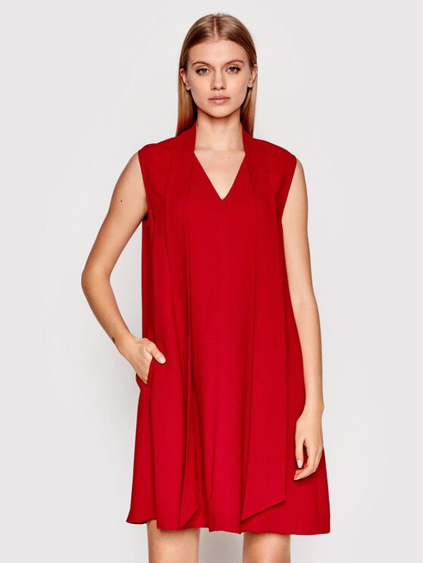 Victoria Victoria Beckham Victoria Victoria Beckham Haljina za svaki dan 1122WDR003477A Crvena Relaxed Fit
