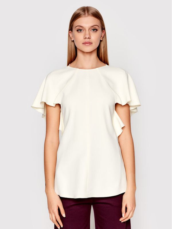 Victoria Victoria Beckham Victoria Victoria Beckham Majica Drape 1122WTP003178B Žuta Regular Fit