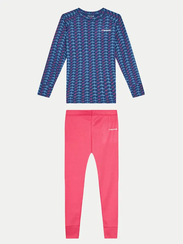 Viking Viking Termalno donje rublje Nino Kids Set 500/21/6590/46 Tamnoplava Skinny Fit
