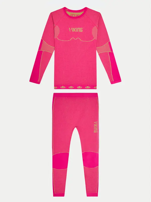 Viking Viking Termalno donje rublje Riko Kids Set 500/14/3030/48 Ružičasta Skinny Fit