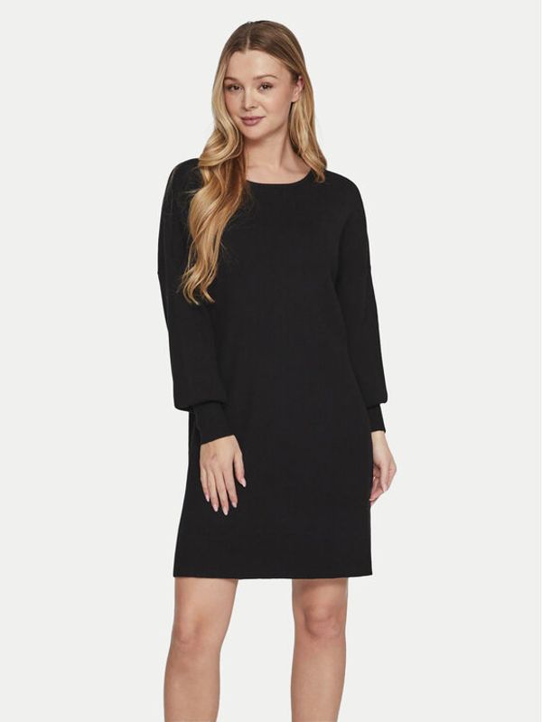 Vila Vila Džemper haljina Cilja 14099478 Crna Relaxed Fit