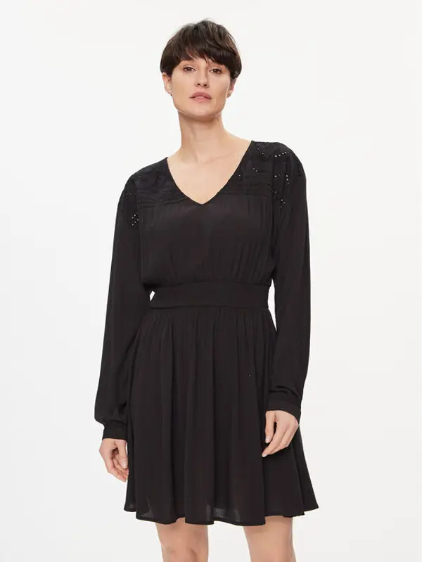 Vila Vila Haljina za svaki dan Mesa 14092006 Crna Loose Fit