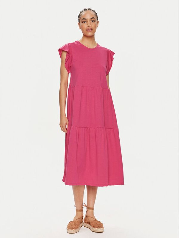 Vila Vila Haljina za svaki dan Summer 14087542 Ružičasta Loose Fit