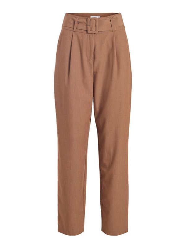 Vila Vila Hlače Bilyana 14080576 Smeđa Regular Fit