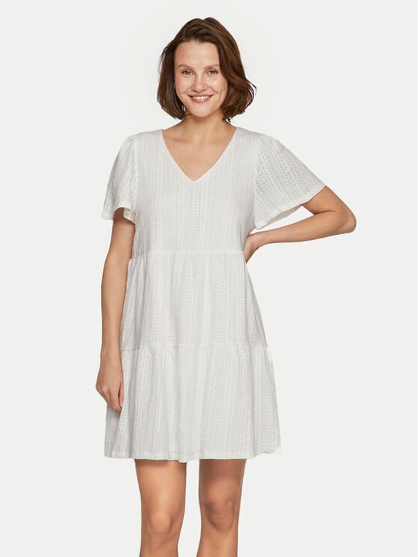 Vila Vila Ljetna haljina Libre 14095564 Écru Regular Fit